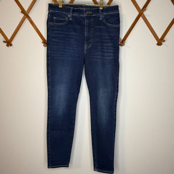 Lucky Brand Uni Fit High Rise Skinny Ankle Jean Dark Wash 30-32A Petite - Picture 3 of 10